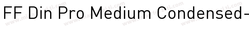 FF Din Pro Medium Condensed字体转换